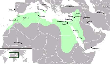 Fatimid dynasty map