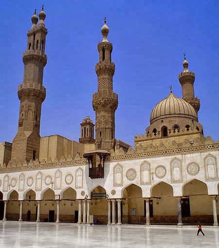 inside al-Azhar mosque