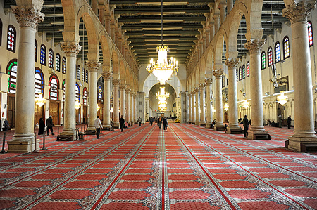 Interior of Umayyad mosque