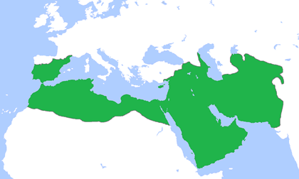 Umayyad Dynasty at its greatest extent
